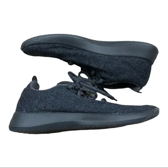 ALLBIRDS Classic Wool Runner Sneaker Dark Gray Size 6 Lace Up Comfortable - Picture 2 of 9